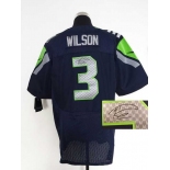 nike nfl jerseys seattle seahawks #3 wilson blue[Elite signature]