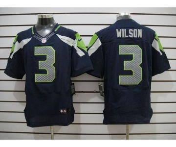 nike nfl jerseys seattle seahawks #3 wilson blue[Elite]