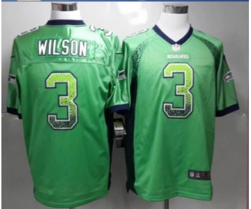 nike nfl jerseys seattle seahawks #3 wilson green [Elite drift fashion]