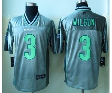 nike nfl jerseys seattle seahawks #3 wilson grey[Elite vapor]