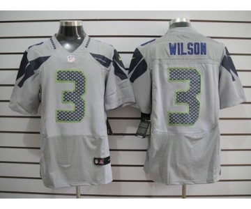 nike nfl jerseys seattle seahawks #3 wilson grey[Elite]