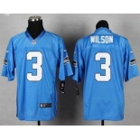 nike nfl jerseys seattle seahawks #3 wilson lt.blue[Elite]