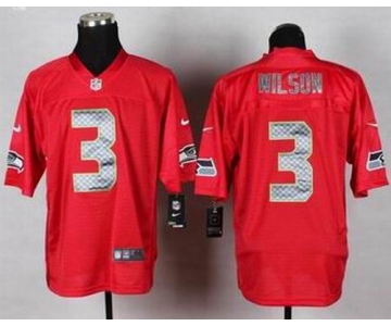 nike nfl jerseys seattle seahawks #3 wilson red[Elite]