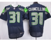 nike nfl jerseys seattle seahawks #31 kam chancellor blue[Elite]