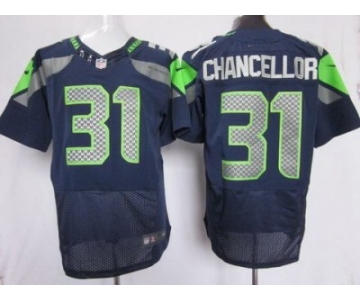 nike nfl jerseys seattle seahawks #31 kam chancellor blue[Elite]