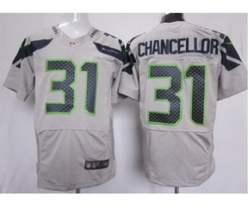 nike nfl jerseys seattle seahawks #31 kam chancellor grey[Elite]