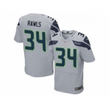 nike nfl jerseys seattle seahawks #34 rawls grey[Elite]