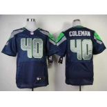 nike nfl jerseys seattle seahawks #40 coleman blue[Elite]