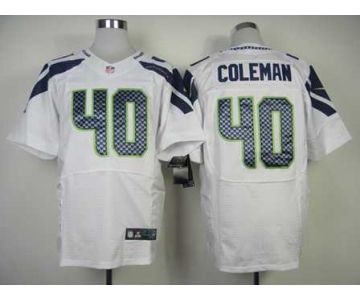 nike nfl jerseys seattle seahawks #40 coleman white[Elite]