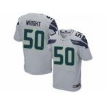 nike nfl jerseys seattle seahawks #50 wright grey[Elite]