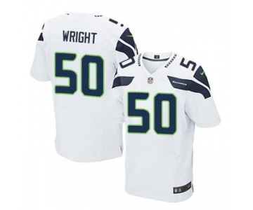 nike nfl jerseys seattle seahawks #50 wright white[Elite]