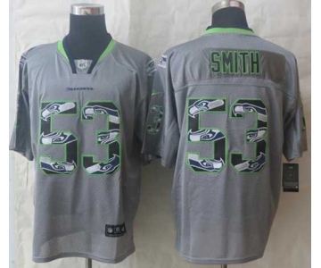 nike nfl jerseys seattle seahawks #53 smith grey[Elite united sideline]