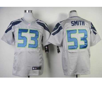 nike nfl jerseys seattle seahawks #53 smith grey[Elite]