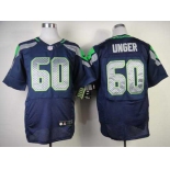 nike nfl jerseys seattle seahawks #60 unger blue[Elite]