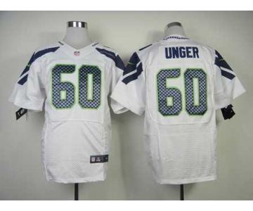 nike nfl jerseys seattle seahawks #60 unger white[Elite]