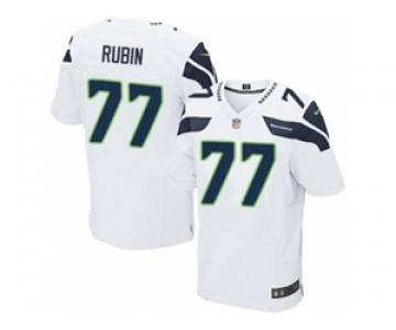 nike nfl jerseys seattle seahawks #77 ahtyba rubin white[Elite]