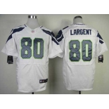 nike nfl jerseys seattle seahawks #80 largent white[Elite]