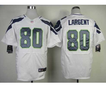 nike nfl jerseys seattle seahawks #80 largent white[Elite]