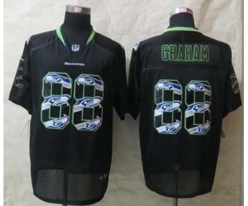 nike nfl jerseys seattle seahawks #88 graham black[Elite united sideline]