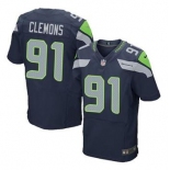 nike nfl jerseys seattle seahawks #91 clemons blue[Elite]