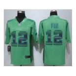 2015 New Nike Seattle Seahawks #12 Fan Green Strobe Jerseys[Limited]