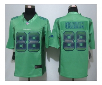 2015 New Nike Seattle Seahawks #88 Graham Green Strobe Jerseys[Limited]