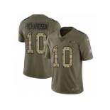 Men Nike Seattle Seahawks #10 Paul Richardson Limited Olive Camo 2017 Salute to Service NFL Jersey