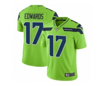 Men Nike Seattle Seahawks #17 Braylon Edwards Vapor Untouchable Limited Green NFL Jersey