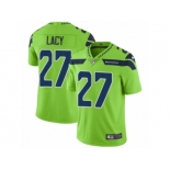 Men Nike Seattle Seahawks #27 Eddie Lacy Vapor Untouchable Limited Green NFL Jerseys