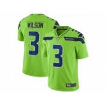 Men Nike Seattle Seahawks #3 Russell Wilson Vapor Untouchable Limited Green NFL Jersey