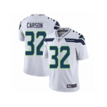 Men Nike Seattle Seahawks #32 Chris Carson White Vapor Untouchable Limited Player NFL Jersey