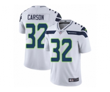 Men Nike Seattle Seahawks #32 Chris Carson White Vapor Untouchable Limited Player NFL Jersey