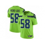 Men Nike Seattle Seahawks #58 Kevin Pierre-Louis Vapor Untouchable Limited Green NFL Jersey