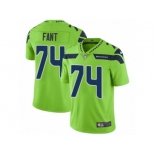 Men Nike Seattle Seahawks #74 George Fant Vapor Untouchable Limited Green NFL Jersey