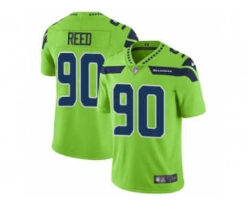 Men Nike Seattle Seahawks #90 Jarran Reed Vapor Untouchable Limited Green NFL Jersey