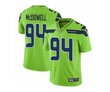 Men Nike Seattle Seahawks #94 Malik McDowell Vapor Untouchable Limited Green NFL Jersey