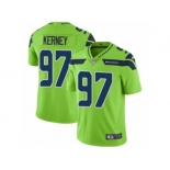 Men Nike Seattle Seahawks #97 Patrick Kerney Vapor Untouchable Limited Green NFL Jersey