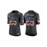 Men Seattle Seahawks #25 Richard Sherman Anthracite Salute to Service USA Flag Fashion Jersey