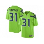 Men Seattle Seahawks #31 Kam Chancellor Green Color Rush Limited Jersey