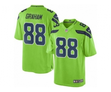 Men Seattle Seahawks #88 Jimmy Graham Green Color Rush Limited Jersey