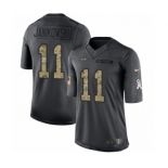 Men's Nike Seattle Seahawks #11 Sebastian Janikowski Limited Black 2016 Salute to Service NFL Jersey