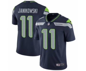 Men's Nike Seattle Seahawks #11 Sebastian Janikowski Navy Blue Team Color Vapor Untouchable Limited Player NFL Jersey