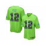 Men's Nike Seattle Seahawks 12th Fan Limited Green Strobe NFL Jersey