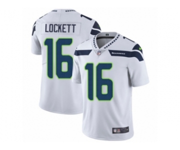 Men's Nike Seattle Seahawks #16 Tyler Lockett Vapor Untouchable Limited White NFL Jersey