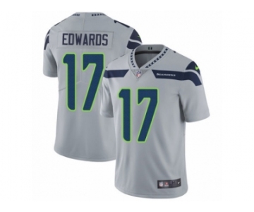 Men's Nike Seattle Seahawks #17 Braylon Edwards Vapor Untouchable Limited Grey Alternate NFL Jersey