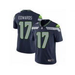 Men's Nike Seattle Seahawks #17 Braylon Edwards Vapor Untouchable Limited Steel Blue Team Color NFL Jersey