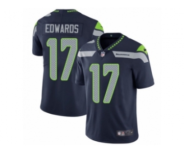 Men's Nike Seattle Seahawks #17 Braylon Edwards Vapor Untouchable Limited Steel Blue Team Color NFL Jersey