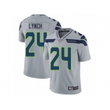 Men's Nike Seattle Seahawks #24 Marshawn Lynch Vapor Untouchable Limited Grey Alternate NFL Jersey