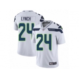 Men's Nike Seattle Seahawks #24 Marshawn Lynch Vapor Untouchable Limited White NFL Jersey