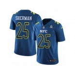 Men's Nike Seattle Seahawks #25 Richard Sherman Limited Blue 2017 Pro Bowl NFL Jersey